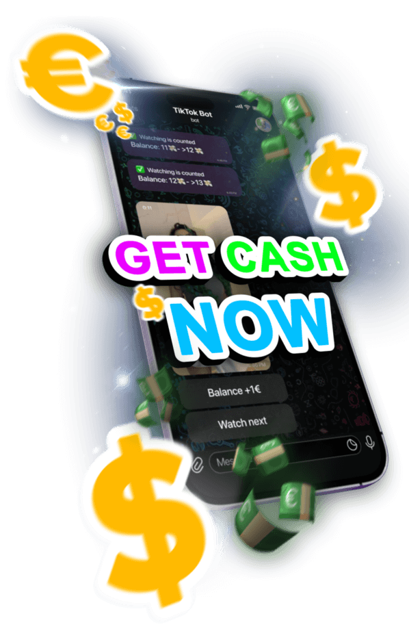 Mobiele telefoon met afbeelding van Bingo Cash-spel - vliegende ballen en geldbiljetten